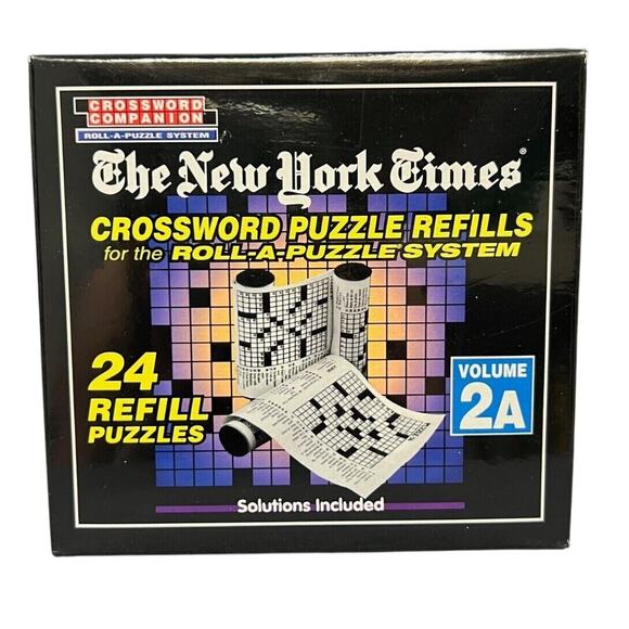 New York Times Crossword Companion Roll A Puzzle System 24 Puzzles NIP! - Picture 1 of 9